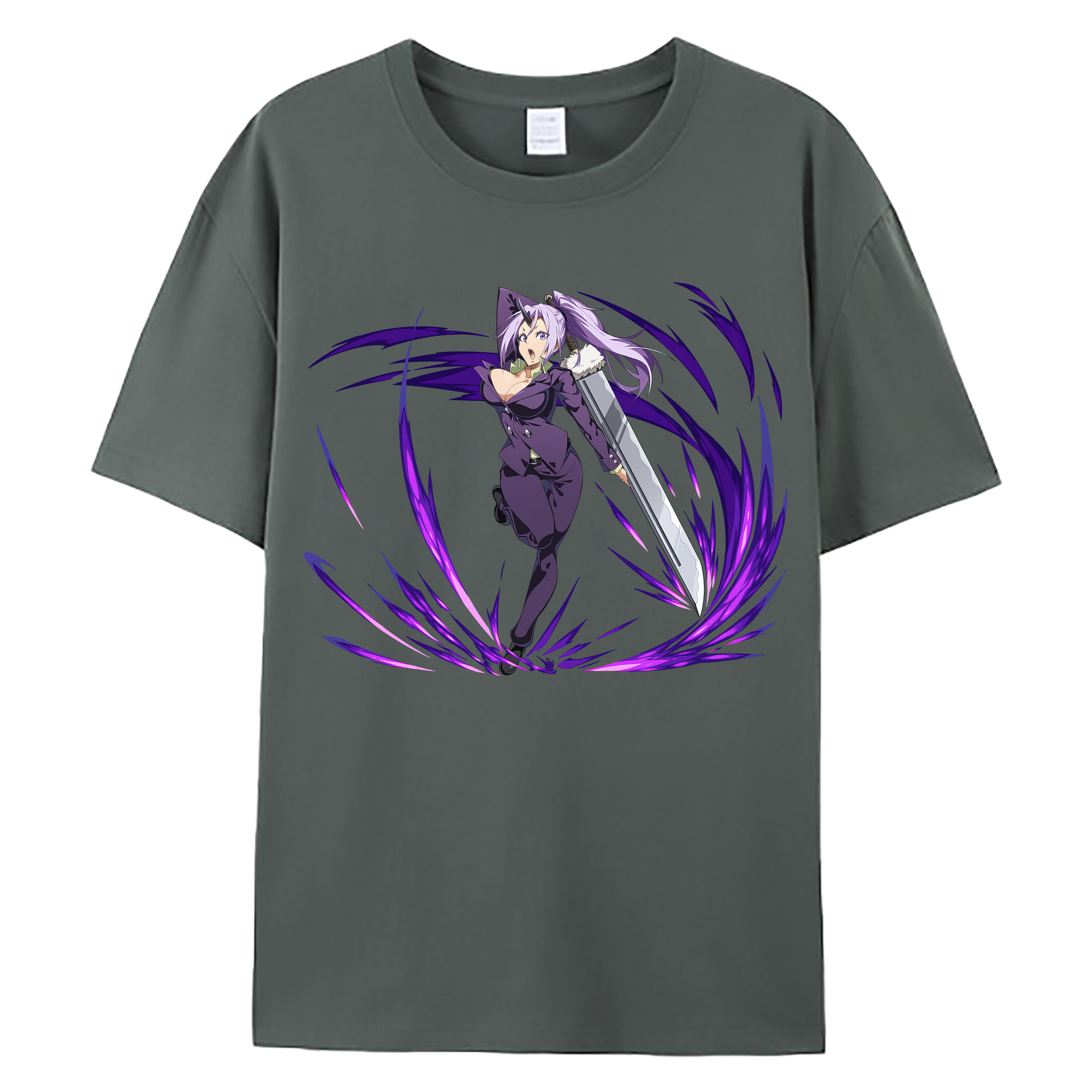 （画像用） 転スラ Regarding Reincarnated to Slime 綿100％ メンズ半袖Tシャツ｜肌触りやわらか＆通気性